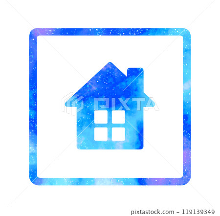 Marble starry sky | House icon 119139349
