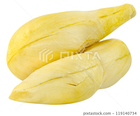 durian fruit isolated 119140734
