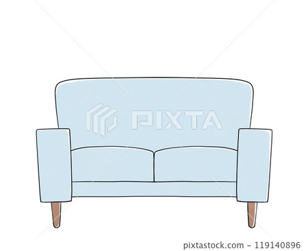 Fabric sofa illustration Fabric sofa illustration 119140896