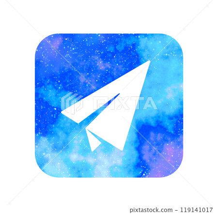 Marble starry sky | Paper plane icon Marble starry sky | Paper plane icon 119141017