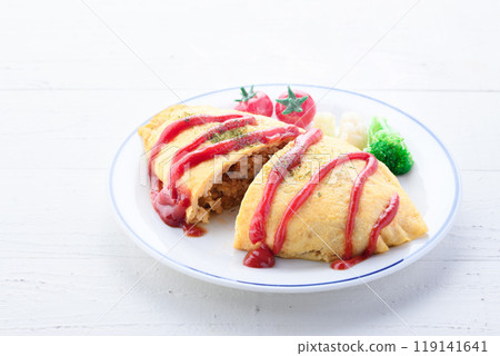 Omelette rice  119141641