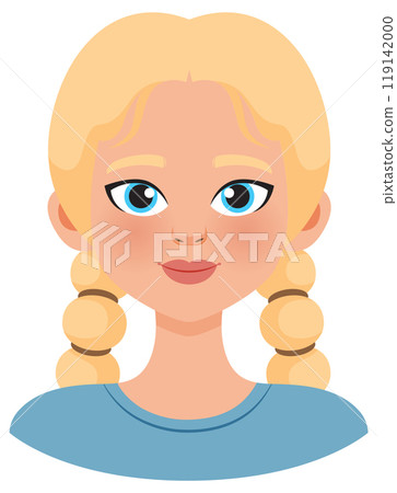 Blonde Woman with Blue Eyes Blonde Woman with Blue Eyes 119142000