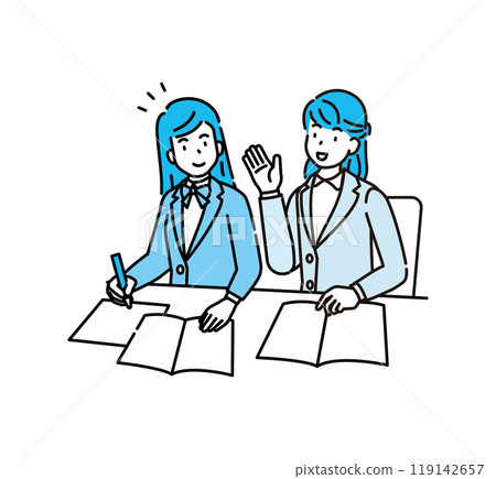 Cram school, high school student, teacher, instructor 119142657