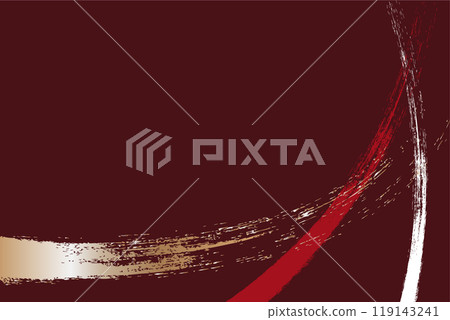 Red and gold washi paper 119143241