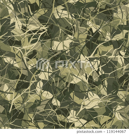Commando Desert Seamless Pattern. Repeated Khaki Grunge Vector Texture Commando Desert Seamless Pattern. Repeated Khaki Grunge Vector Texture 119144067