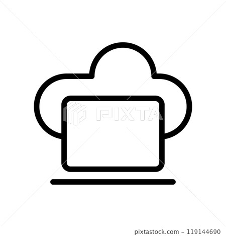 Nice Laptop Cloud Icon Template Nice Laptop Cloud Icon Template 119144690