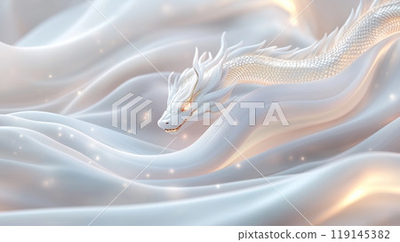 Moon Festival. Background of the symbol Dragon, a revered mystical creature in different cultures. 119145382