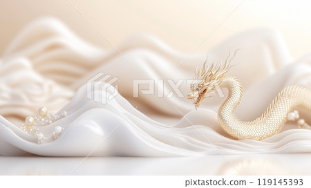 Moon Festival. Background of the symbol Dragon, a revered mystical creature in different cultures. 119145393