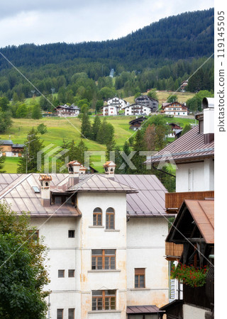 Summer scenery of Cortina d'Ampezzo, Italy Summer scenery of Cortina d'Ampezzo, Italy 119145505