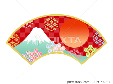 Japanese pattern background Japanese pattern background 119146087