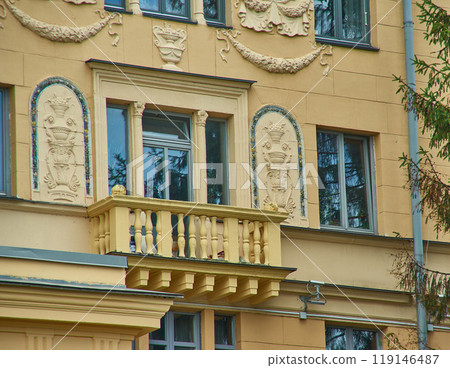 Minsk, Belarus.Stalinist Empire style. Minsk, Belarus.Stalinist Empire style. 119146487