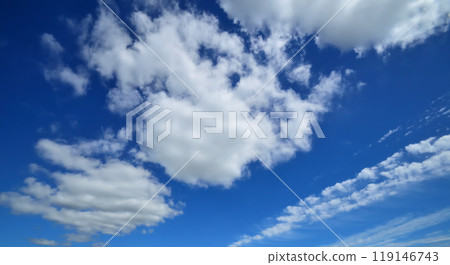 藍天白雲,秋雲 藍天白雲,秋雲 119146743