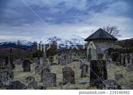 old gothic cemetery in england old gothic cemetery in england 119146992
