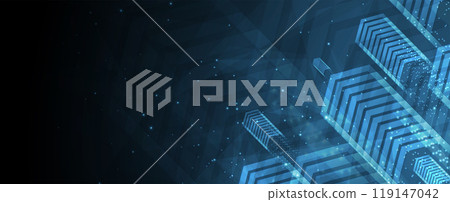 Clean aesthetics in futuristic technology background Clean aesthetics in futuristic technology background 119147042