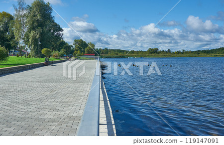 Myadzyel embankment lake Myastro 119147091