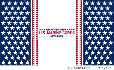 Happy Birthday US Marine Corps, Modern background 119147346