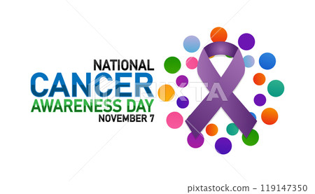 National Cancer Awareness Day, Modern background 119147350