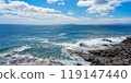 Rocky coastal landscape at Playa Blanca 119147440
