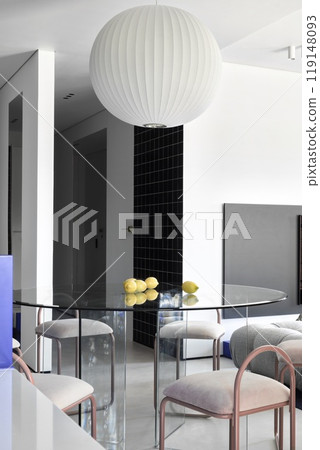 A Contemporary Minimalist Living Space Featuring Elegant and Stylish Lighting Designs A Contemporary Minimalist Living Space Featuring Elegant and Stylish Lighting Designs 119148093