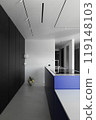 Contemporary Interior Design Featuring a Sleek Kitchen with Beautiful Neutral Tones 119148103