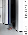 A Mysterious Figure Appears in a Vast and Minimalist Space, Evoking Thoughts of Abandonment 119148105