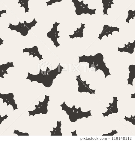 Seamless Repeated Bats Pattern. Perfect for Halloween Designs Seamless Repeated Bats Pattern. Perfect for Halloween Designs 119148112
