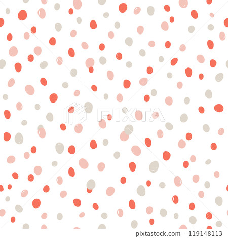 Vibrant Seamless Pattern with Colorful Dots, Fun and Playful Design 119148113