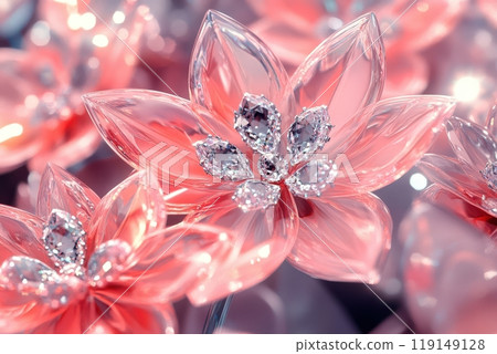 The diamonds add a touch of elegance and luxury to the scene 119149128