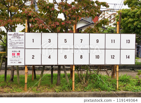 Election poster display area/House of Representatives single-seat constituency election Election poster display area/House of Representatives single-seat constituency election 119149364