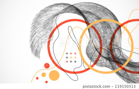 Abstract art background. Modern science or technology art elements. Surface illustration. Hand made vector. Abstract art background. Modern science or technology art elements. Surface illustration. Hand made vector. 119150313