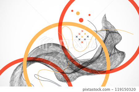 Abstract art background. Modern science or technology art elements. Surface illustration. Hand made vector. Abstract art background. Modern science or technology art elements. Surface illustration. Hand made vector. 119150320