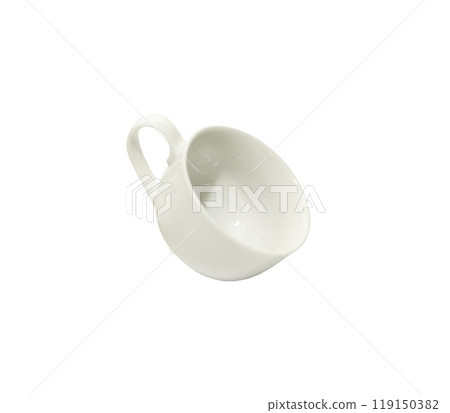 White cup for tea or coffee on isolated white background close up White cup for tea or coffee on isolated white background close up 119150382