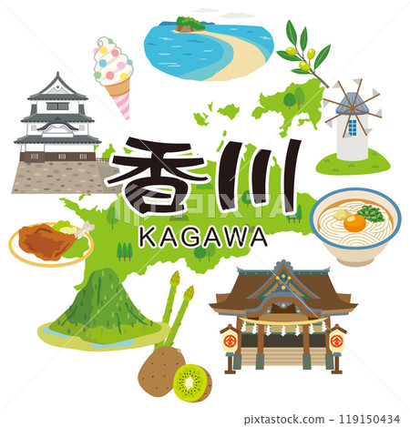 Kagawa Prefecture Travel Tourist Attractions Specialties Materials 119150434