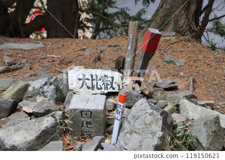 比叡山山頂的一流三角測量點 119150621