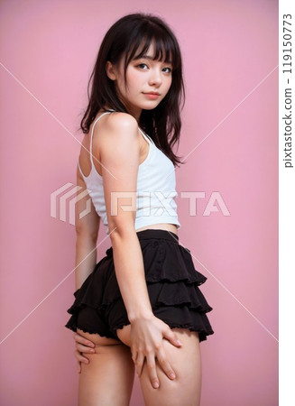 女模特兒擺姿勢 119150773