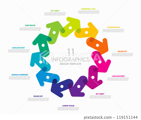 Infographic design template with place for your data. Vector illustration. Infographic design template with place for your data. Vector illustration. 119151144