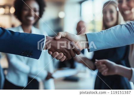 Business Handshake Agreement Business Handshake Agreement 119151387