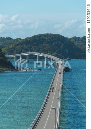 A bridge across the blue sea: The spectacular Tsunoshima Bridge route 119153646
