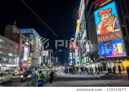 Sapporo Snow Festival, Susukino venue night view, Sapporo, Hokkaido Sapporo Snow Festival, Susukino venue night view, Sapporo, Hokkaido 119153677