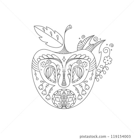 Coloring illustration. Coloring illustration. 119154003
