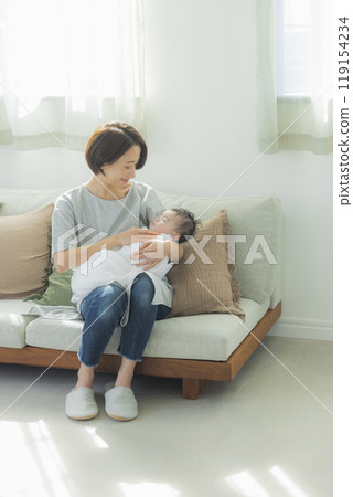 Baby and mother Baby and mother 119154234