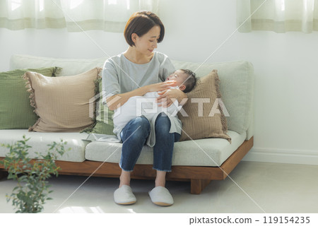 Baby and mother Baby and mother 119154235