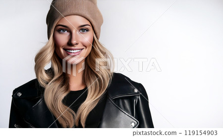 A woman with a wild fashion style 119154903