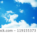 Beautiful blue sky and clouds 119155373