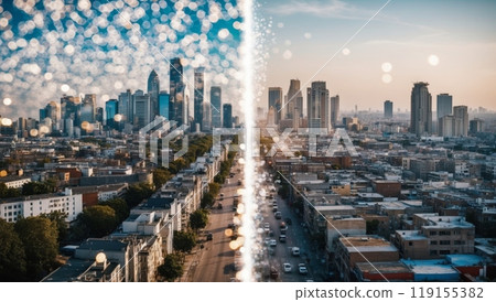 World Statistics Day: City of Contrast - Before and After 119155382
