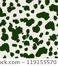 Green vector seamless texture with Spots. Abstract illustration with colored bubbles in nature style. Pattern for Design for textile, fabric, wallpapers. Vector Flat Background with Different Blotches 119155570