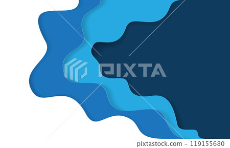 Abstract blue white paper cut overlap with blank space for text place background vector Abstract blue white paper cut overlap with blank space for text place background vector 119155680