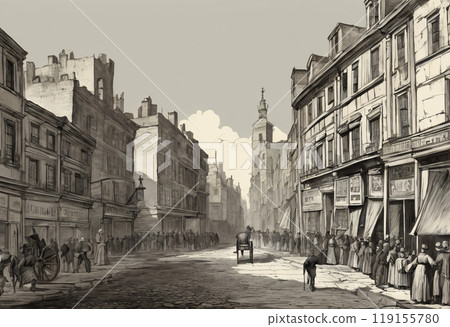 Street of the old town 119155780