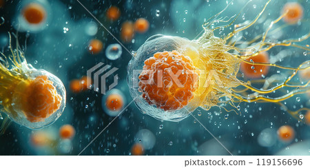 Sperm concept pregnancy reproduction scientific demonstration human cell. 119156696
