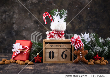 Sinterklaas or Saint Nicholas celebration concept 119156820